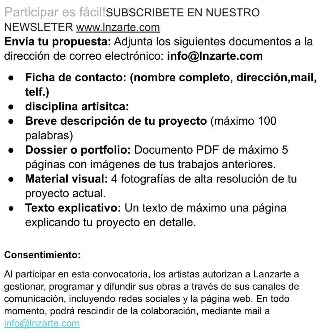 CONVOCATORIA DE PROPUESTAS Y PROYECTOS 2024 2025